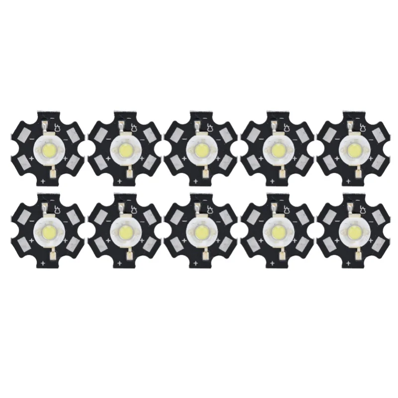 

10Pcs Ultra Bright LED Chip 3V DIY Light Beads For Ceiling Light Downlight Flashlight Table LampWhite Light 6500K 1W