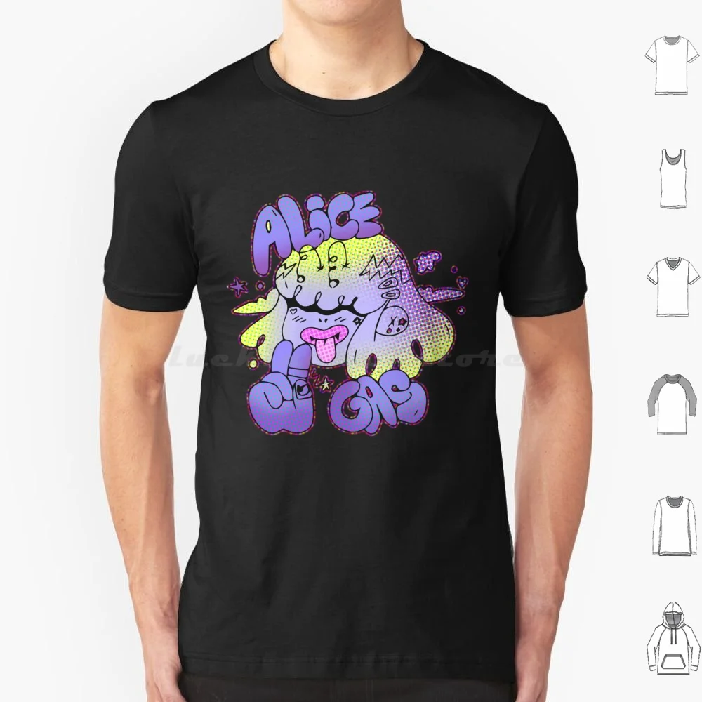 Camiseta de algodón Alice Gas para hombre y mujer, estampado DIY, Alice Gas Hyper Pop Hyperpop 100 Gec 100 Gecs Kid Trash Dollywood1 8485 Cool