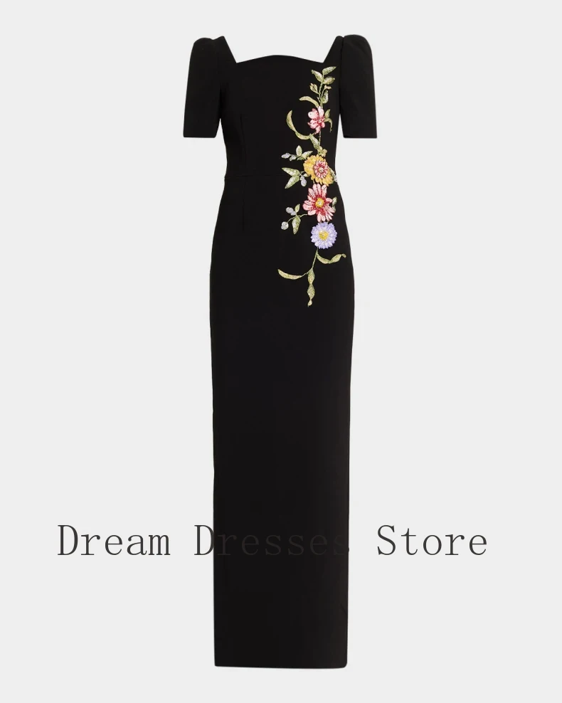 

Индивидуальные длинные платья в китайском стиле с аппликацией, бисером и пайетками, прямого кроя, с квадратным вырезом, на заказ, для особых случаев, нарядные.