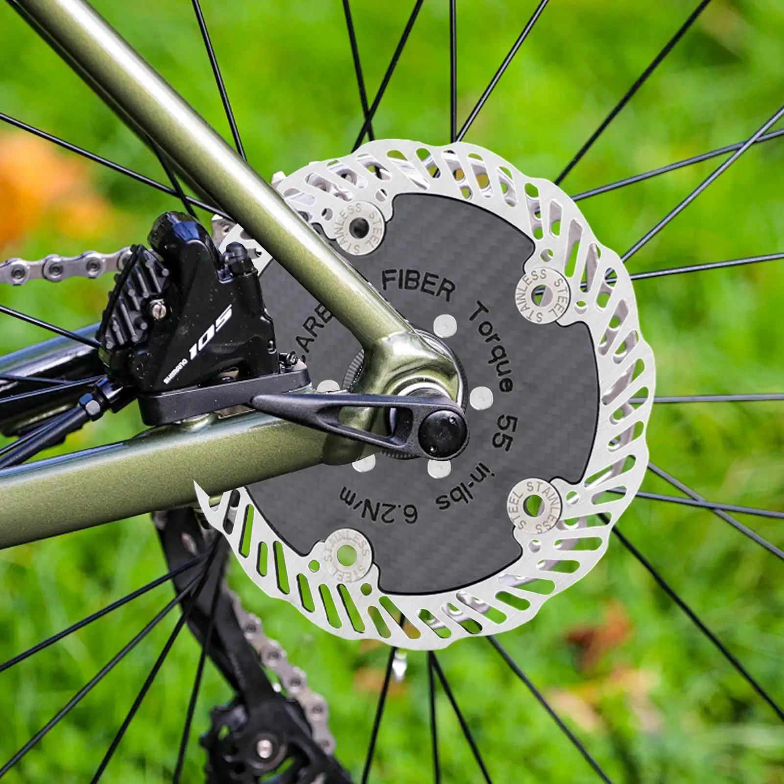 

140mm/160mm Bike Carbon Fiber Disc Brake Rotor Six-Bol/ Center Lock Cycling Brake Rotor Mountain Road Bicycle Floating Brake pad