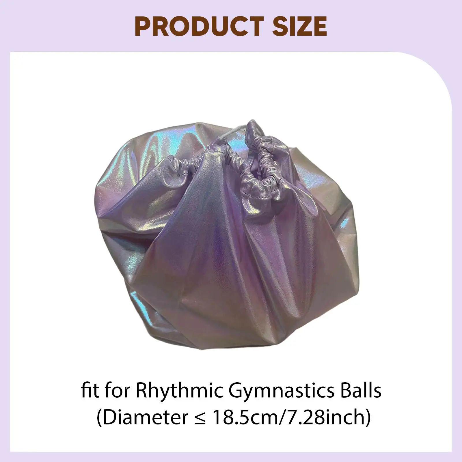 Bolsa para guardar pelotas de gimnasia rítmica, accesorios deportivos, portátil, multifuncional, con funda con cordón para entrenamiento de danza.