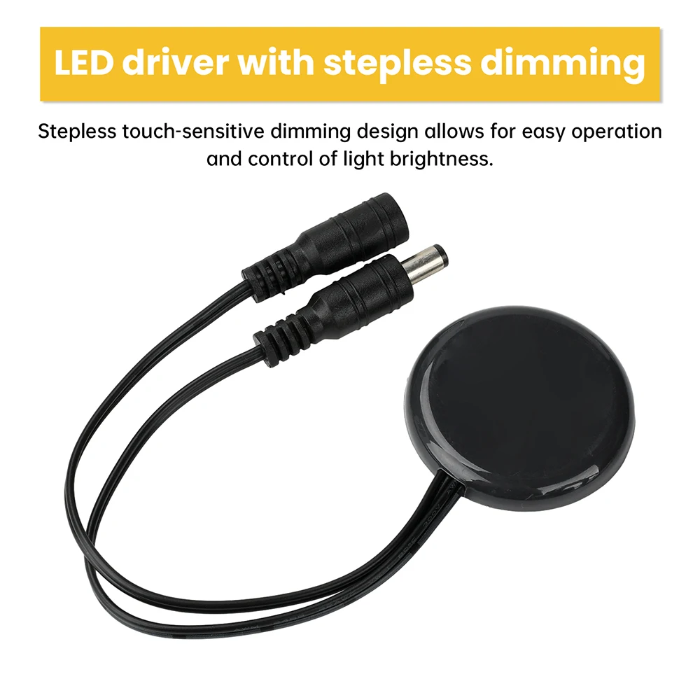 Touch-Dimmer-Schalter DC 12V 24V 60W/120W LED-Treiber mit stufenloser Dimmung für die Beleuchtungssteuerung von Schränken und Kleiderschränken – Detail 6
