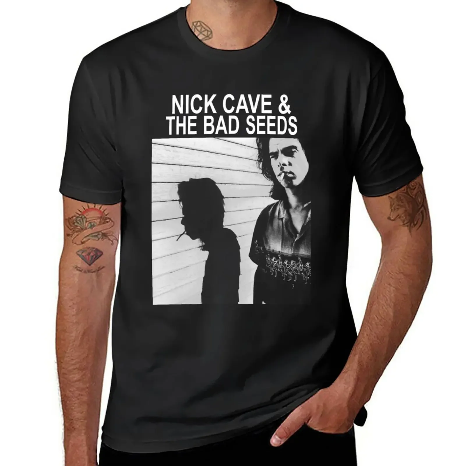 Nick Cave - Nicholas Edward Cave T-Shirt boys whites hippie clothes anime clothes mens cotton t shirts