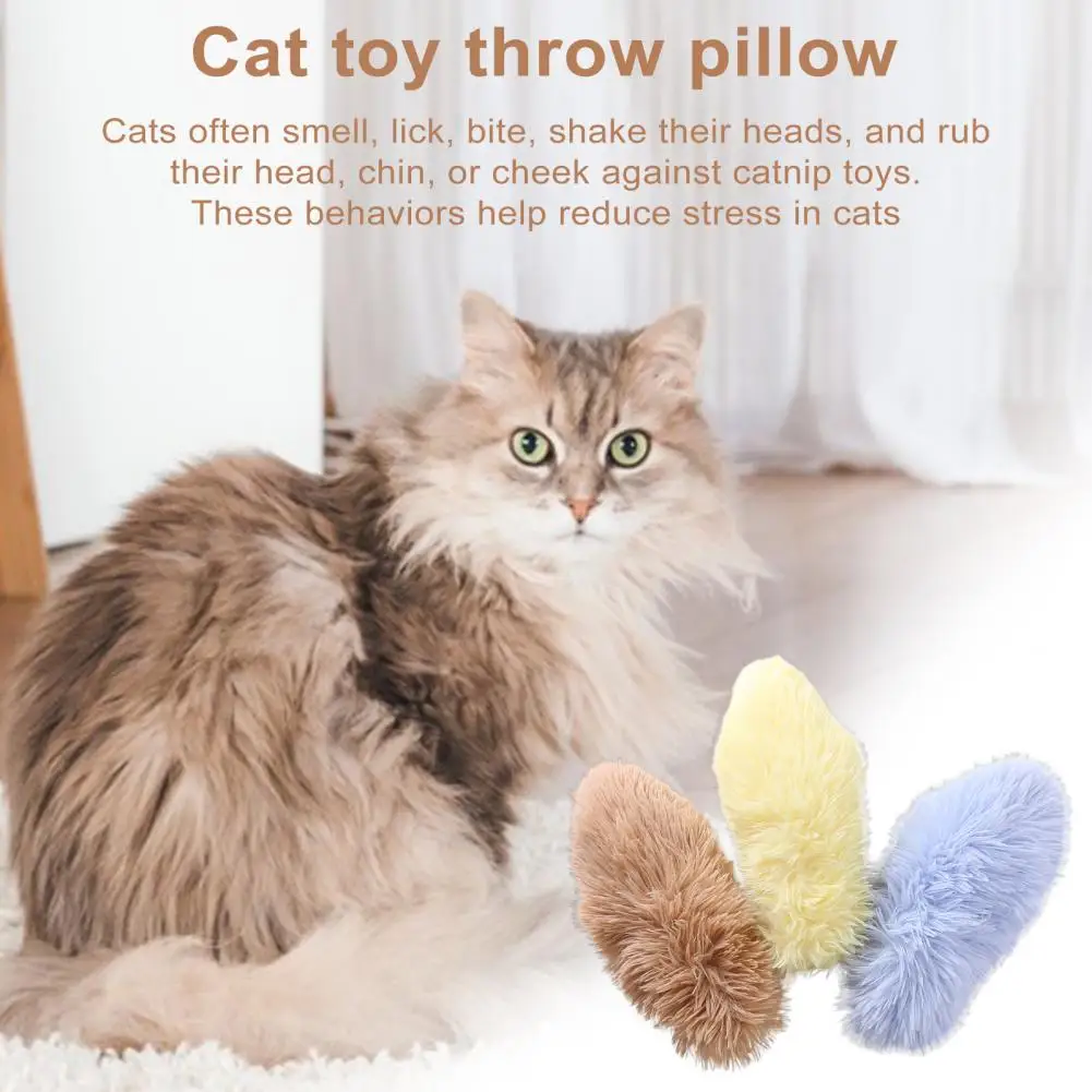 

Cat Teaser Toy Cat Toy for Playtime Cat Plush Pillow Toy Set Engage Loneliness Relief Mental Stimulation with Catnip Tease Stick