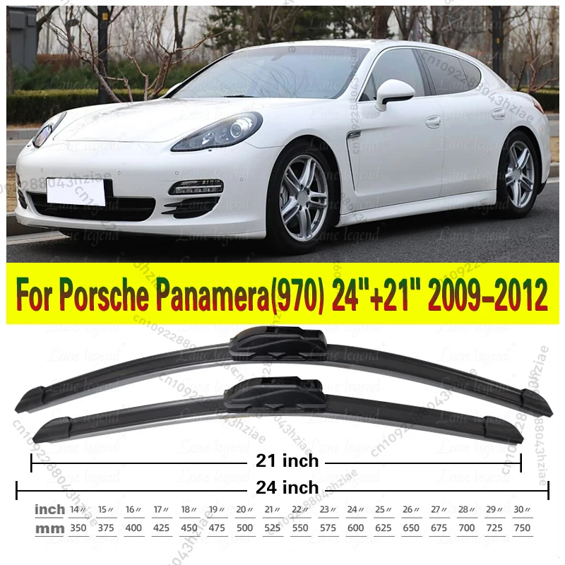 Auto Wischer Klinge Für Porsche Panamera (970) 24 "+ 21" 2009-2012 Windschutzscheibe Scheibenwischer Klingen Fenster waschen Fit U Haken Arme