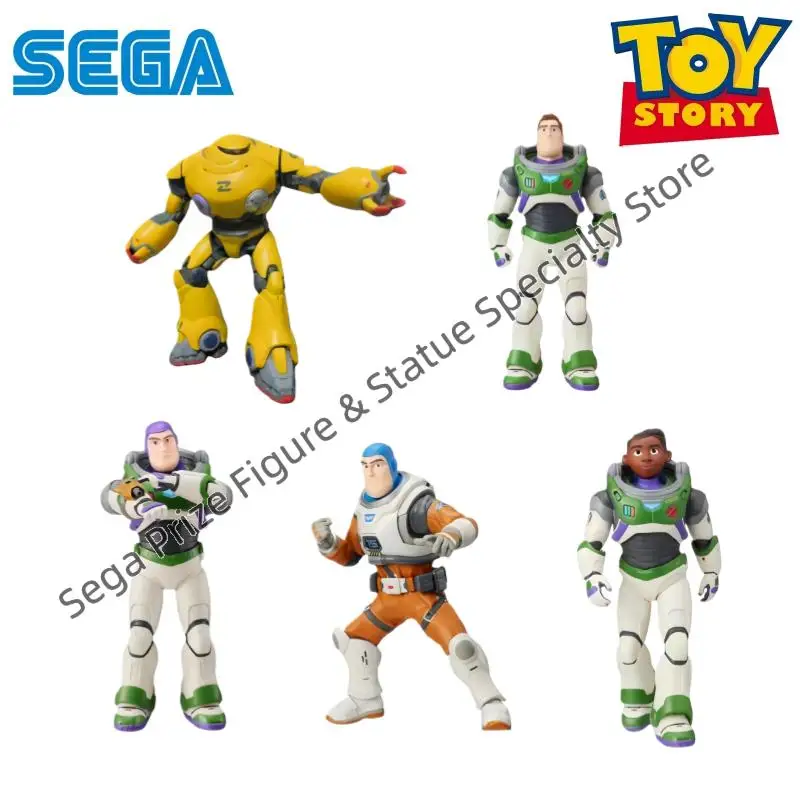 Оригинальная коллекционная фигурка Sega в коробке: Модель-конструктор из аниме «История игрушек» — Базз Лайтер, Зург, Изи.