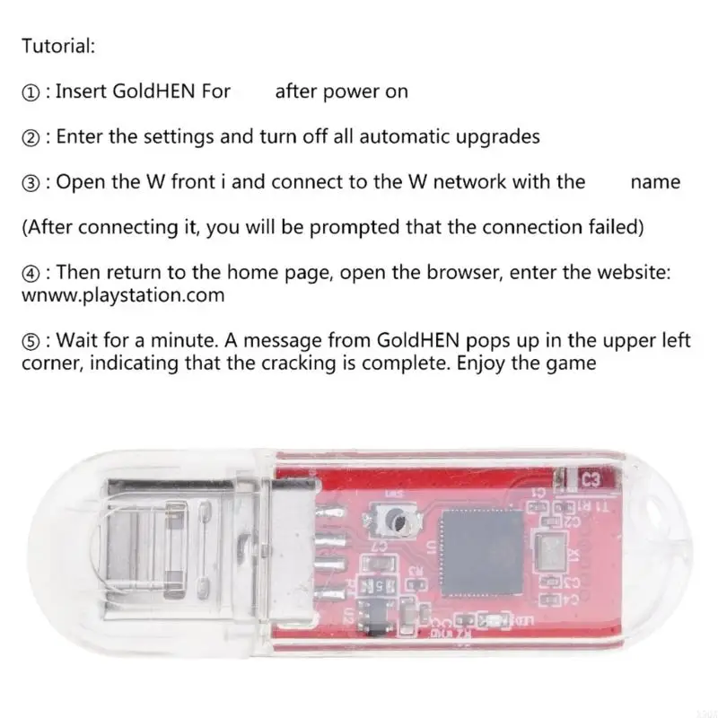 Mini USB Dongle U-disk for P4 9.0 System Cracked Serial Port ESP32 USB Adapter 