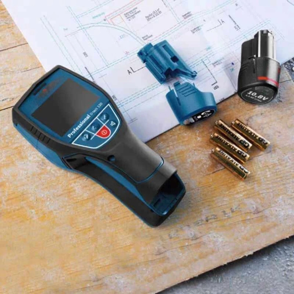 

Детектор для стен 120: обнаруживает металл, кабели, дерево, водопроводные трубы