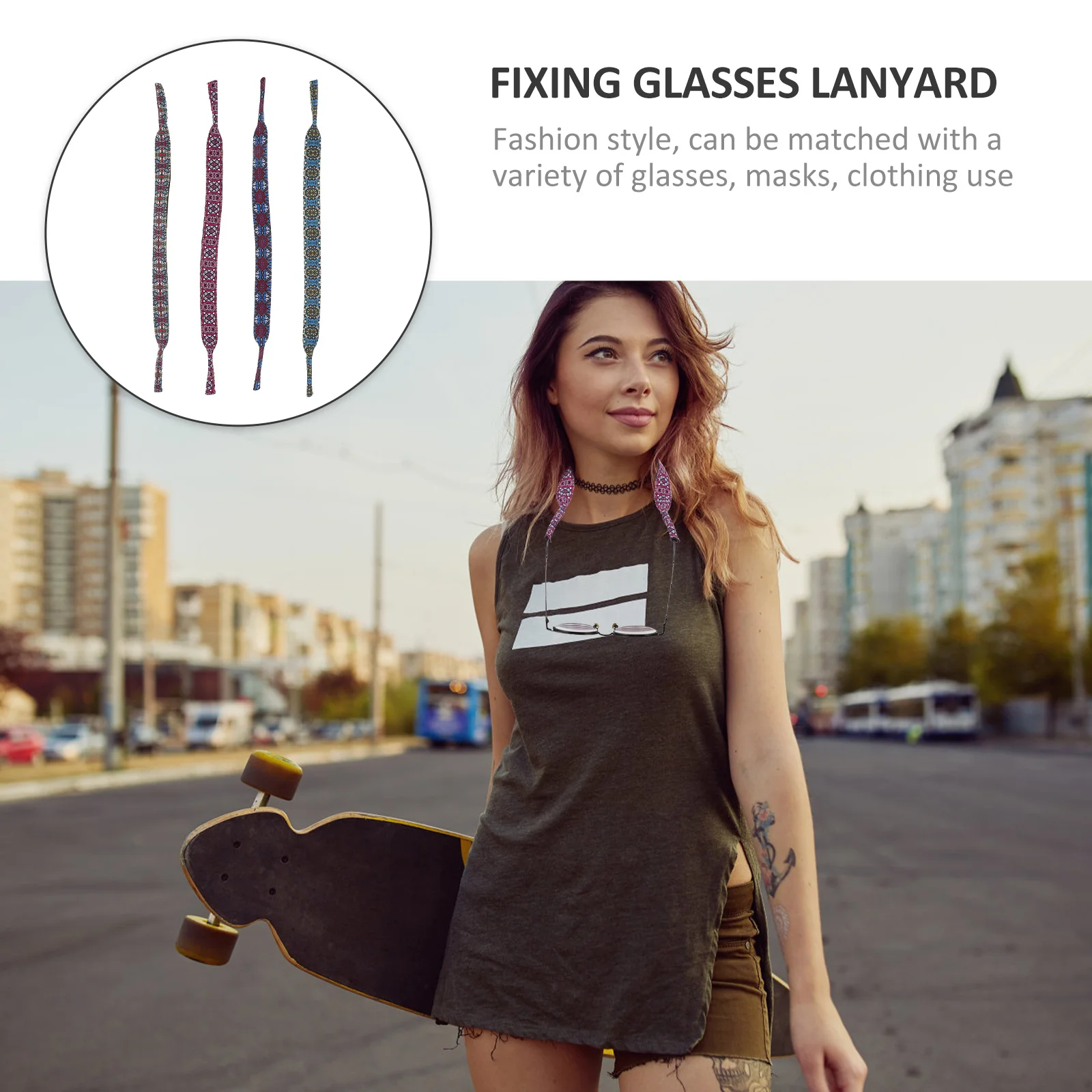 

4Pcs High-Class Glasses Ropes Pilling-Resistant Holders Convenient Eyewear Accessories Wear-Resistant Glasses Strap