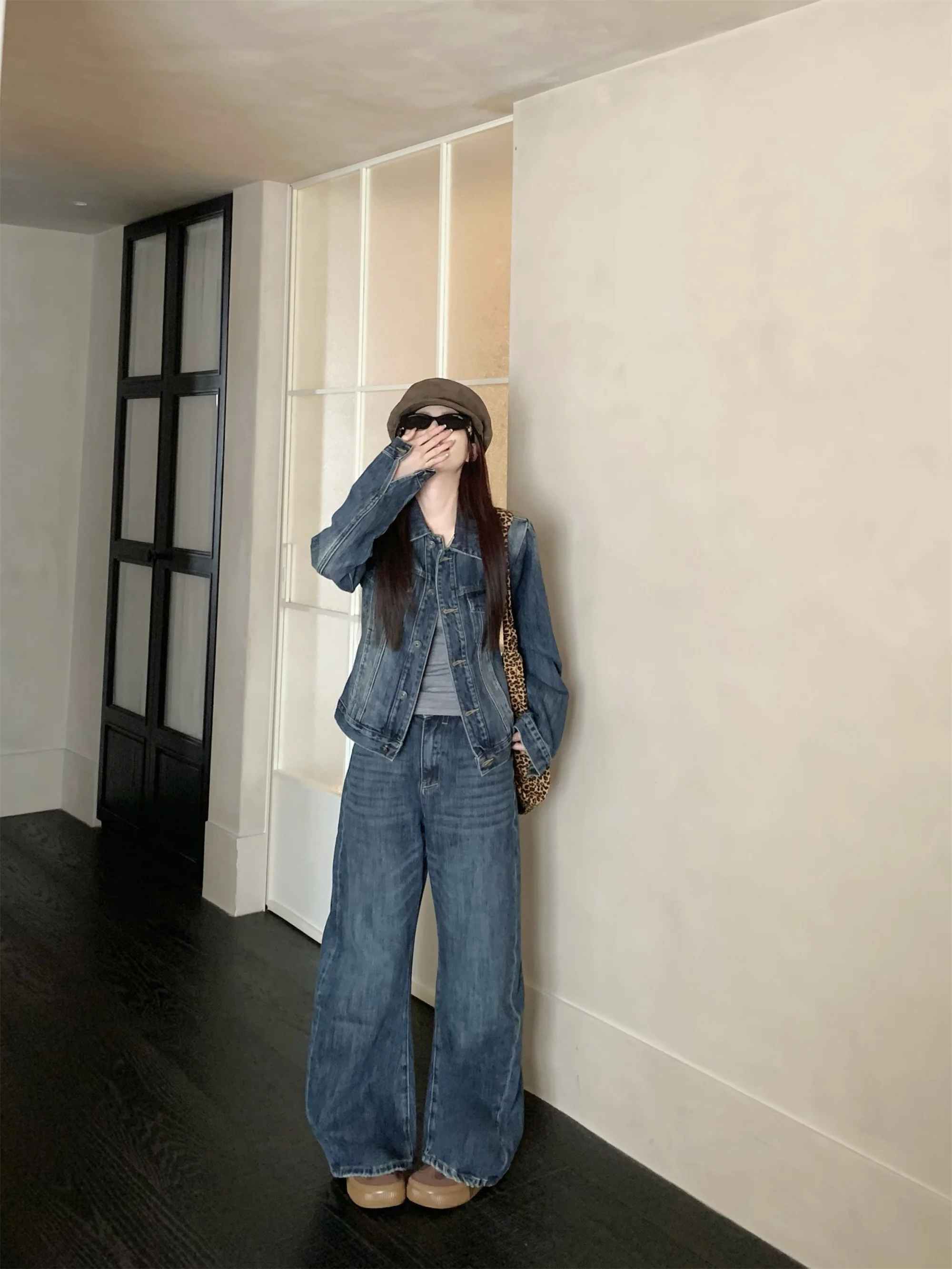 เสื้อโค้ทเดนิมลายดอกไม้สีชมพูส - Sherpa Coat Women บทวิจารณ์และราคา