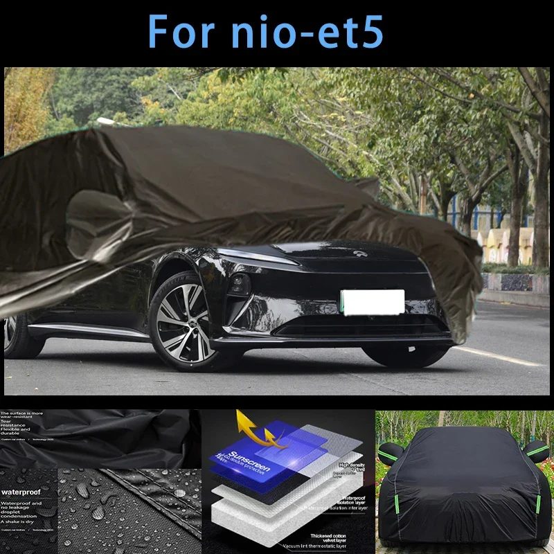 

For nio-et5 Outdoor Protection Full Car Covers Snow Cover Sunshade Waterproof Dustproof Exterior Car accessories