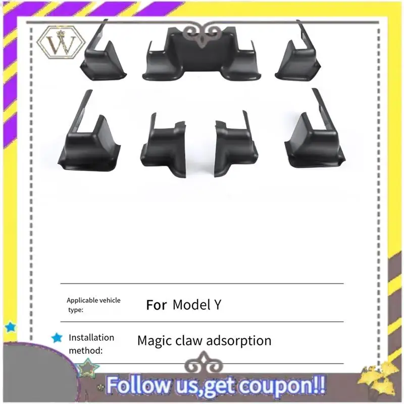 

ABXV-Car Seat Corner Protector Slide Rail Half-Wrapped Seat Corner Protector For Tesla Model Y Modification Easy Install