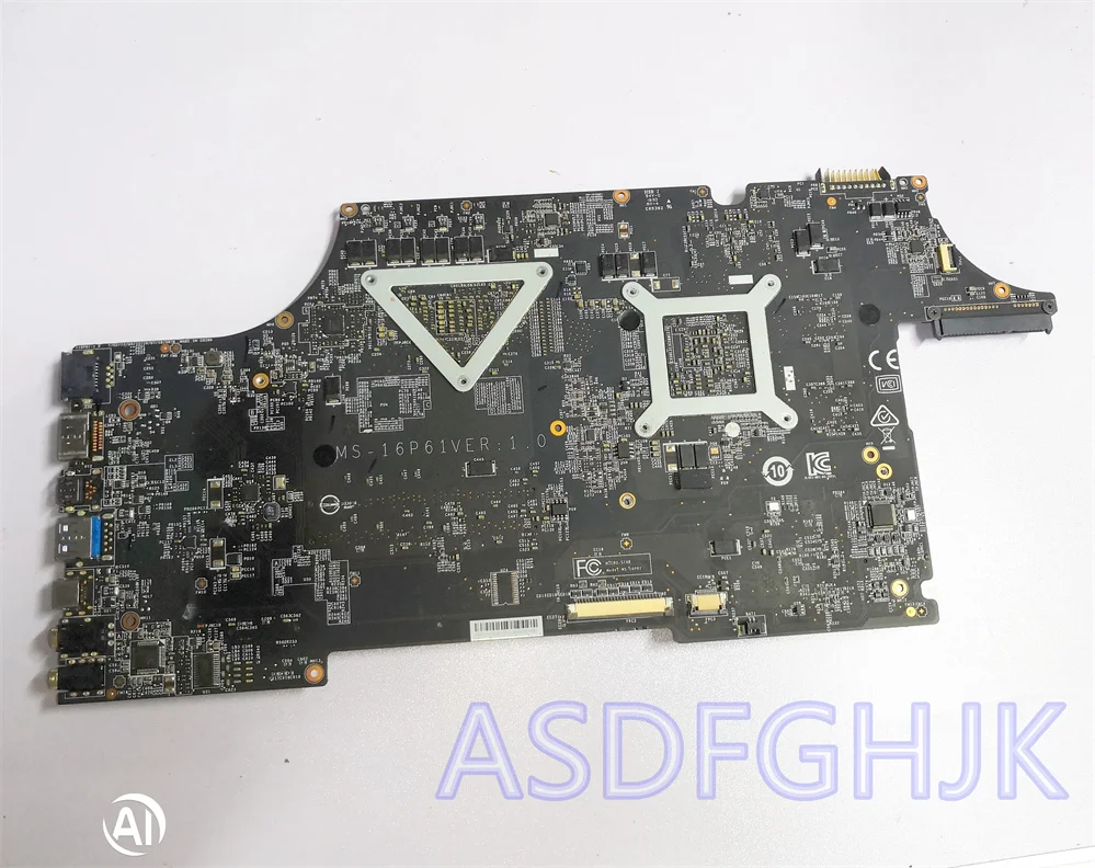 Original For MSI GL65 GL73 GL63 GL75  LAPTOP MOTHERBOARD WITH I7-8750H CPU AND GTX1050M  MS-16P61 ver1.0  Test OK