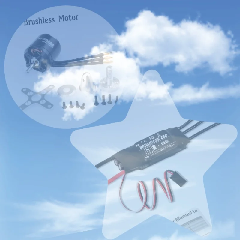 

Бесколлекторный двигатель Surpasshobby C4250 4250 Outrunner 3-6S 60A ESC 720/800KV для радиоуправляемых самолетов, вертолетов и мультикоптеров