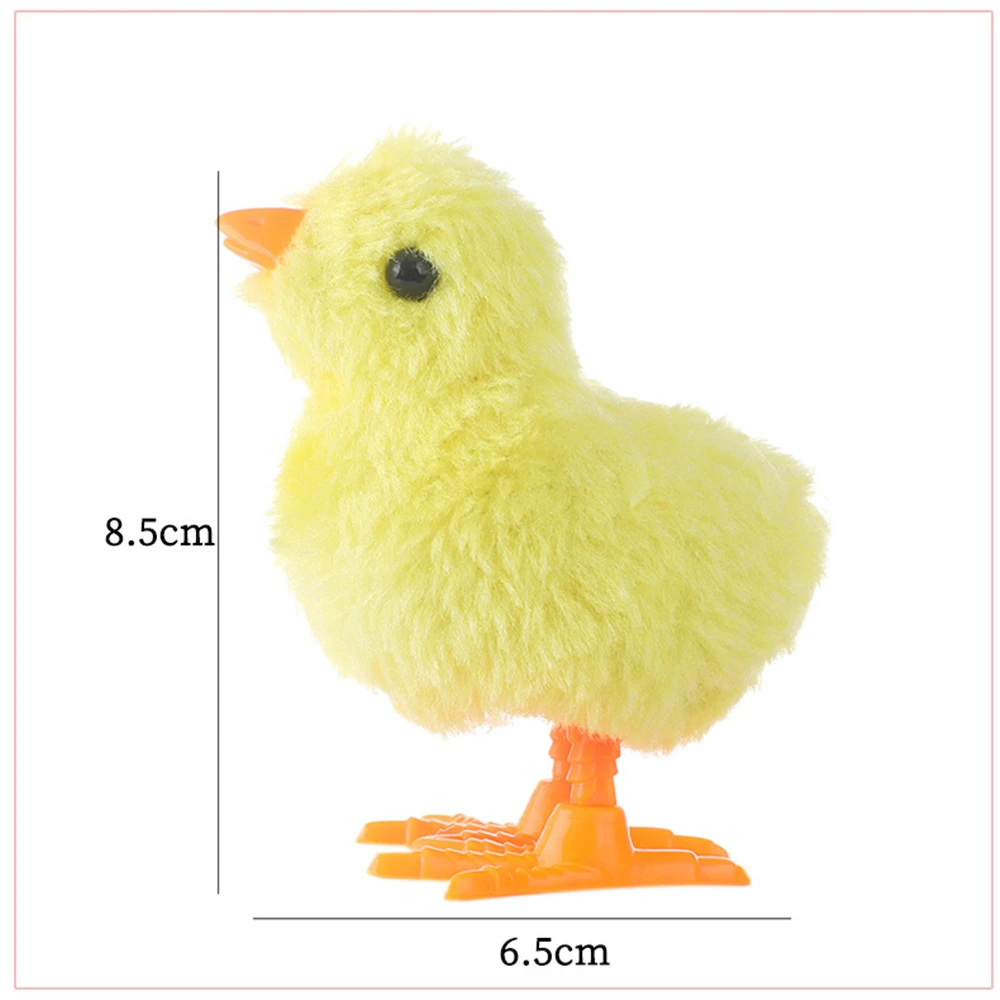 10PC Fun Plush Clockwork Jumping Chick Kids Toys Birthday Party Easter Gift Pinata Stuffing Boys Girls Carnival Party Prizes Bag