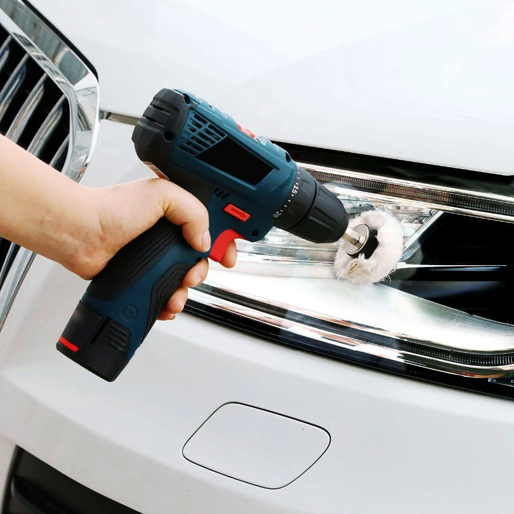 5/4Pcs Car Polishing Cone Buffing Cloth Wear Resistant Buffing Wheel Polisher Adapter Polishing Disc Car Cleaning Tool