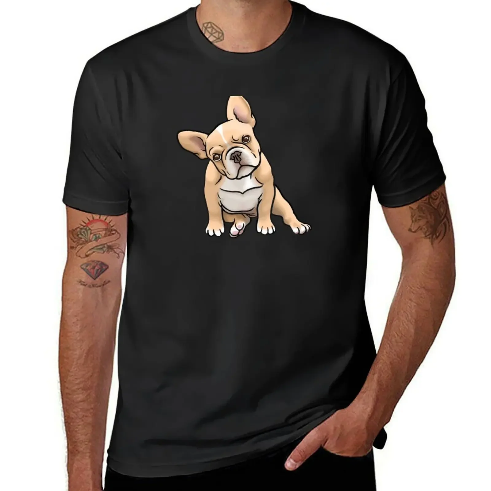 Frenchie T-Shirt oversized t shirt man clothes customs design your own black t-shirts for men