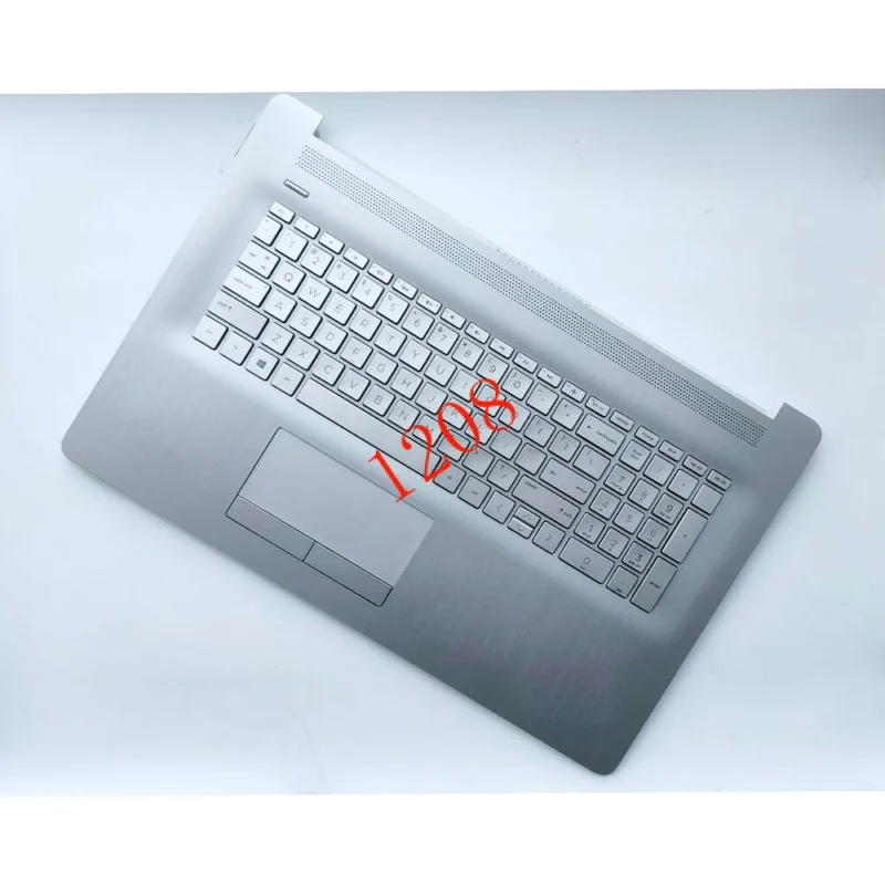 NEW For HP 17BY 17-BY 17-CA Palmrest Keyboard Backlit & Touchpad Silver US