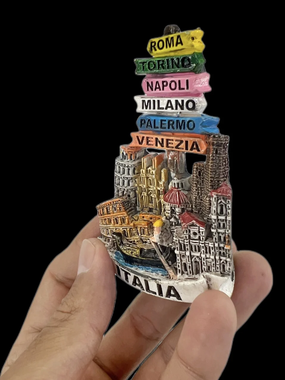 Italia magneti frigo Roma Torino Napoli Milano Venezia Travel Memorial adesivi magnetici per frigorifero regalo