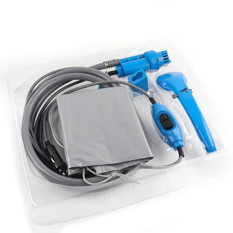 

Портативный перезаряжаемый ручной USB-насос для воды, прочный пластиковый душ для кемпинга из ведра для походов и активного отдыха