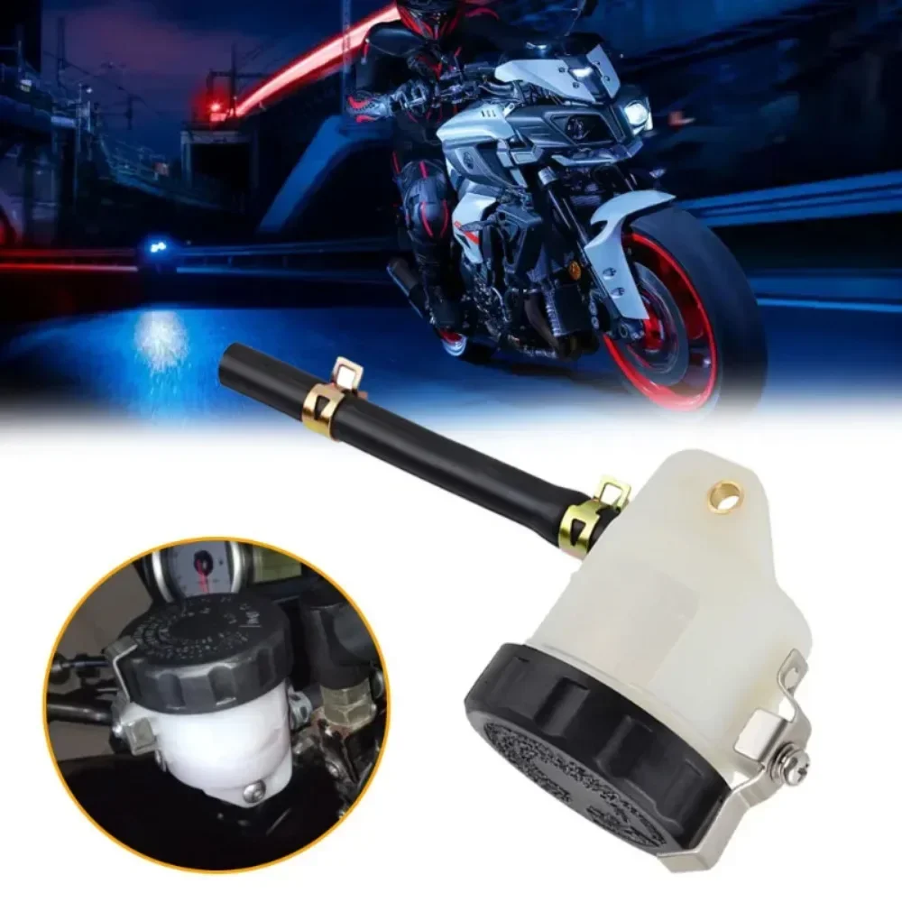 

1pc Motorbike Brake Pump Master Cylinder Oil Pot Parts Brake Fluid Reservoir Tank Oil Cup Plastic for Honda Suzuki Kawasaki