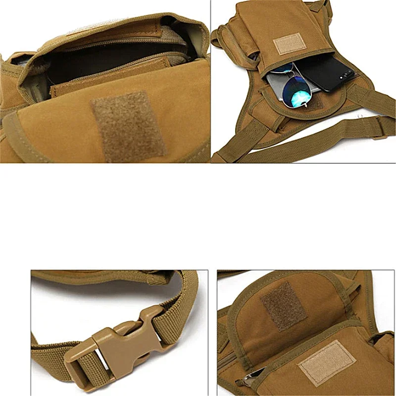 New Latest Multifunction Outdoor Cotton Sport Leg Bag Canvas Waist Money Belt Fanny Pack 1PC