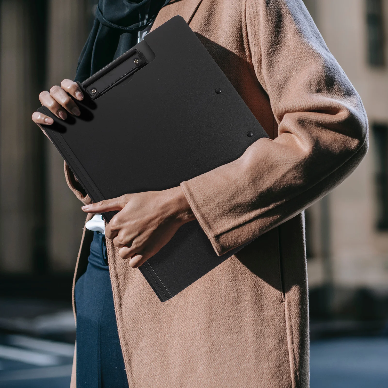 

Clipboard File ganizer Writing Sheet Pad Foldable Document Binder Students Folder Business Office School Use Storage