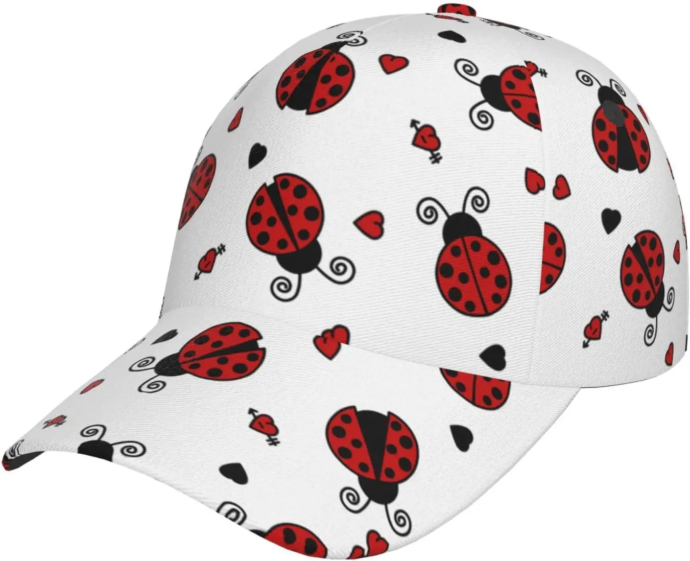Ladybug Cap Cute Insects and animals Baseball Cap Cute Sun Hat Adjustable Cap Funny Hat Trucker Hat for Women Men