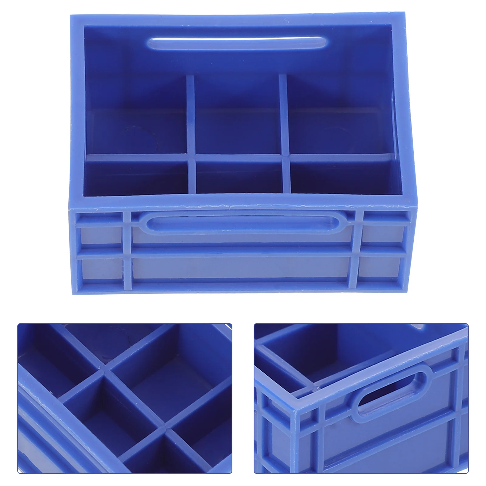 

30Pcs Mini Plastic Crates Set - Tiny Storage Bins for Miniature House Scenery Pretend Play Decorative Craft Display Realistic