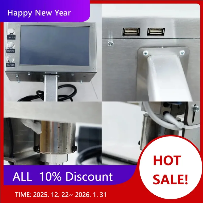 

[Горячая распродажа] Ручная литиевая батарея 110 В/220 В с сенсорным экраном, электрическая маркировочная машина, маркер точки, винный номер. Диапазон маркировки 120x30/