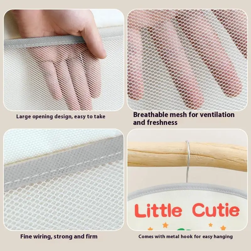 1Pc 2/3Layer Large Capacity Storage Mesh Bag Underwear Socks Storage Bag Breathable Wardrobe Organizer With Clothes Hanger