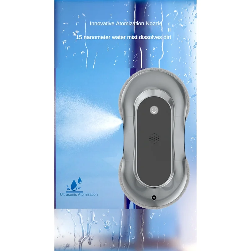 Automatic Water Spray Window Cleaning Robot With Ultra-Thin Body, Auto Path Planning & Powerful 3500Pa Suction EU Plug Durable