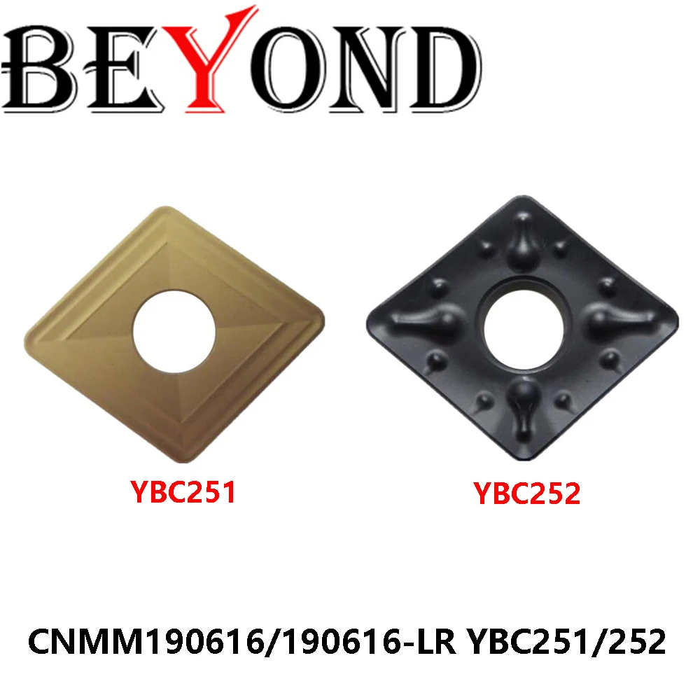 Original CNMM190616 YBC251 CNMM190616-LR YBC252 Cutting BEYOND Carbide Inserts Turning Tools CNMM Machine Lathe Processing Steel