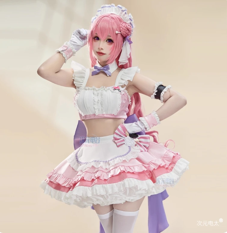 

NIKKE Dorothy Cosplay Costume – Sweet Lolita Dress Maid Uniform Set with Props for Women Halloween Party 2026