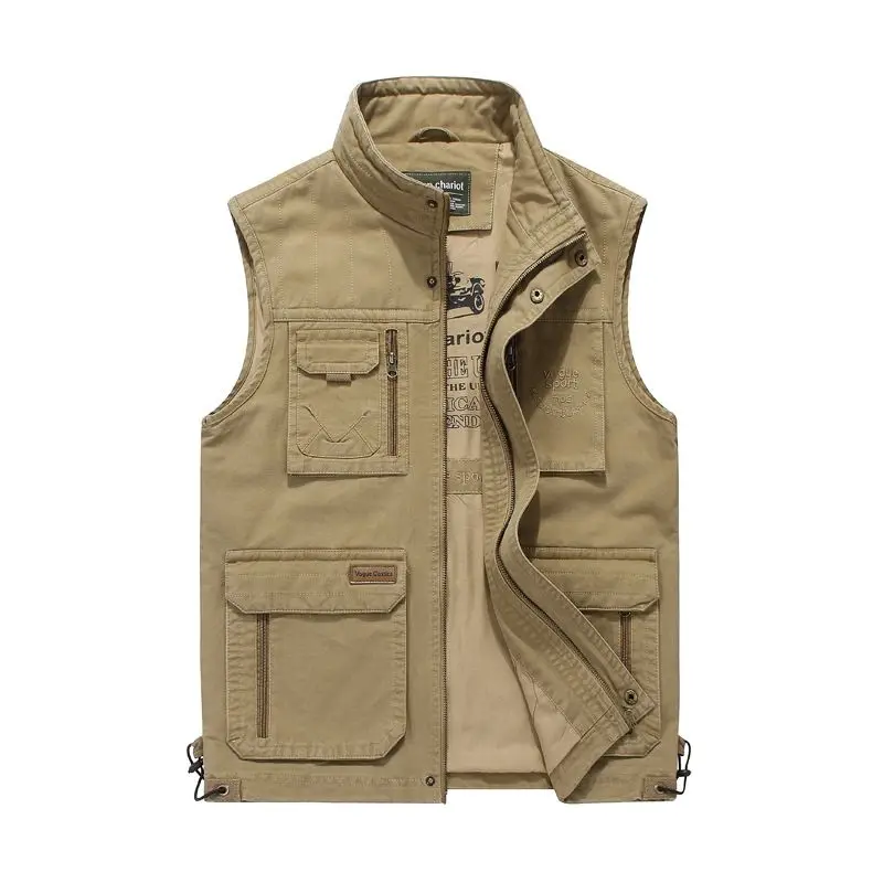 Tactical Jackets Vest Men Jackets Jersey Vests Denim Sleeveless Jacket Summer Workwear Mesh Man Plus Size Outerwear Embroidered