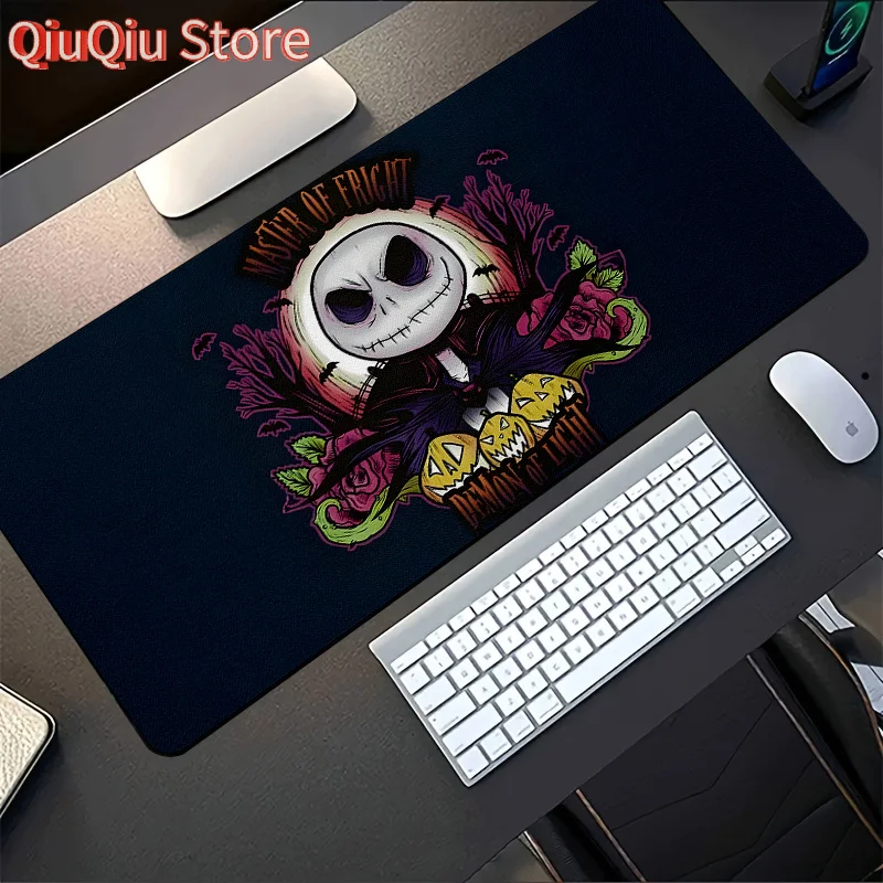 

Disney Jack Skellington Pumpkin King Gothic Rose Large Gaming Mouse Pad, Durable Desk Mat with Washable Surface Protector, Ideal
