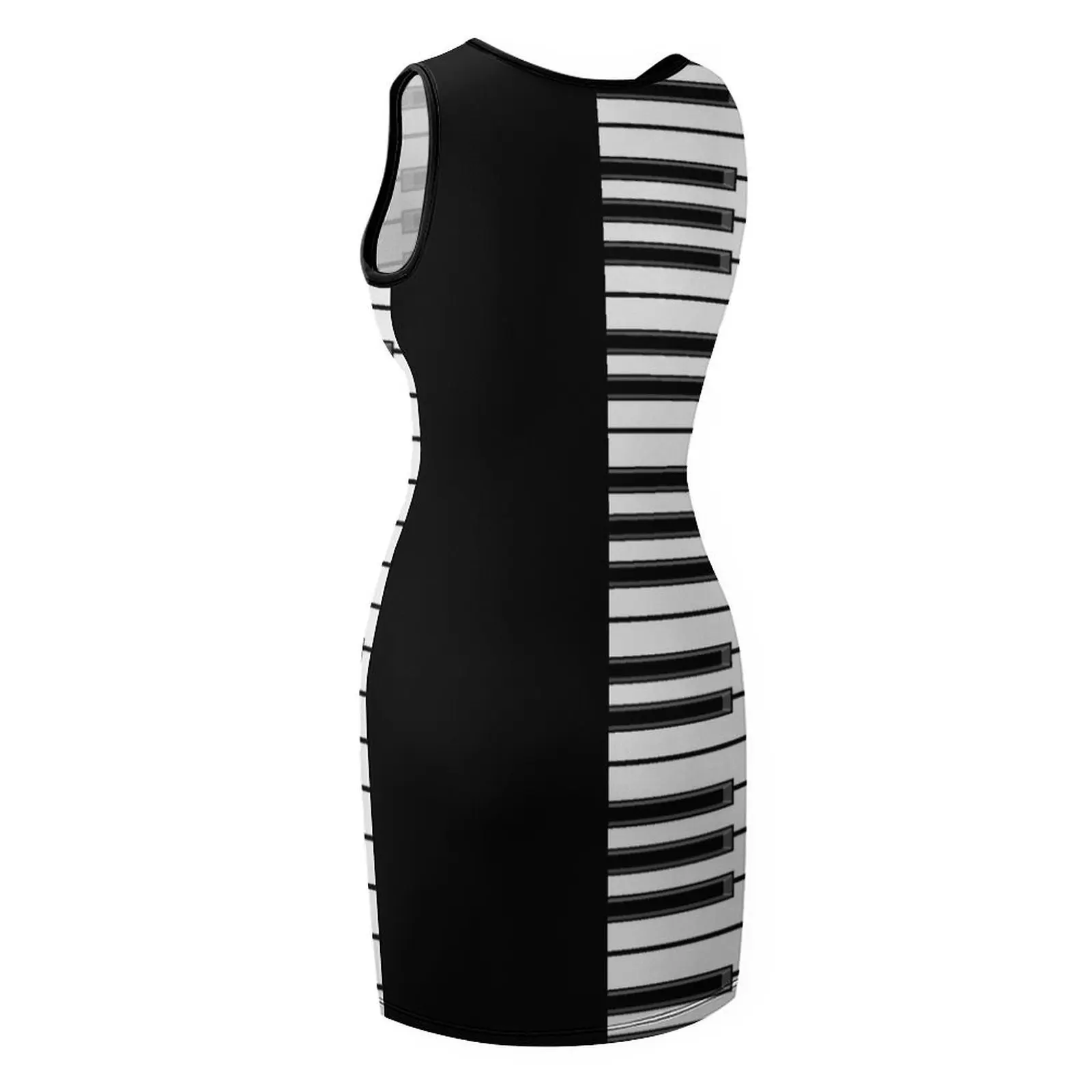 Robe d'été sans manches en ébène et ivoire pour femmes, tenue de soirée pour bal de promo, pour événements spéciaux, 2025