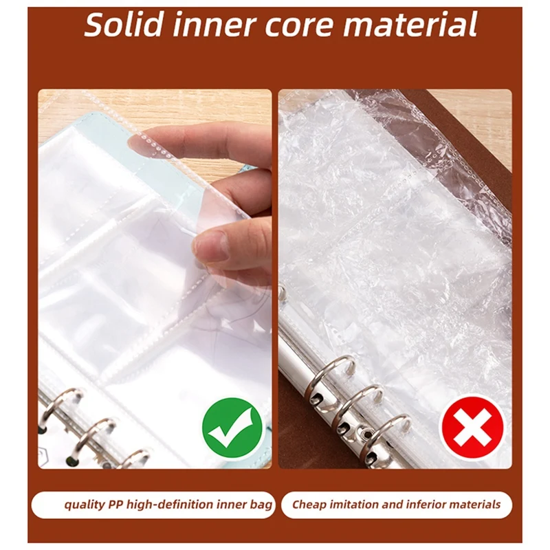 A16R-52 Week Money Saving Challenge Binder, Storage Budget Book Cash Challenge Box Set, With Pouch, Home Emergency Binder