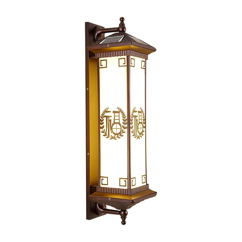 TEMOU Contemporary Solar Outdoor Wall Lamps Simplicity Waterproof Creative Balcony Hallway Courtyard Villa Gate Hotel