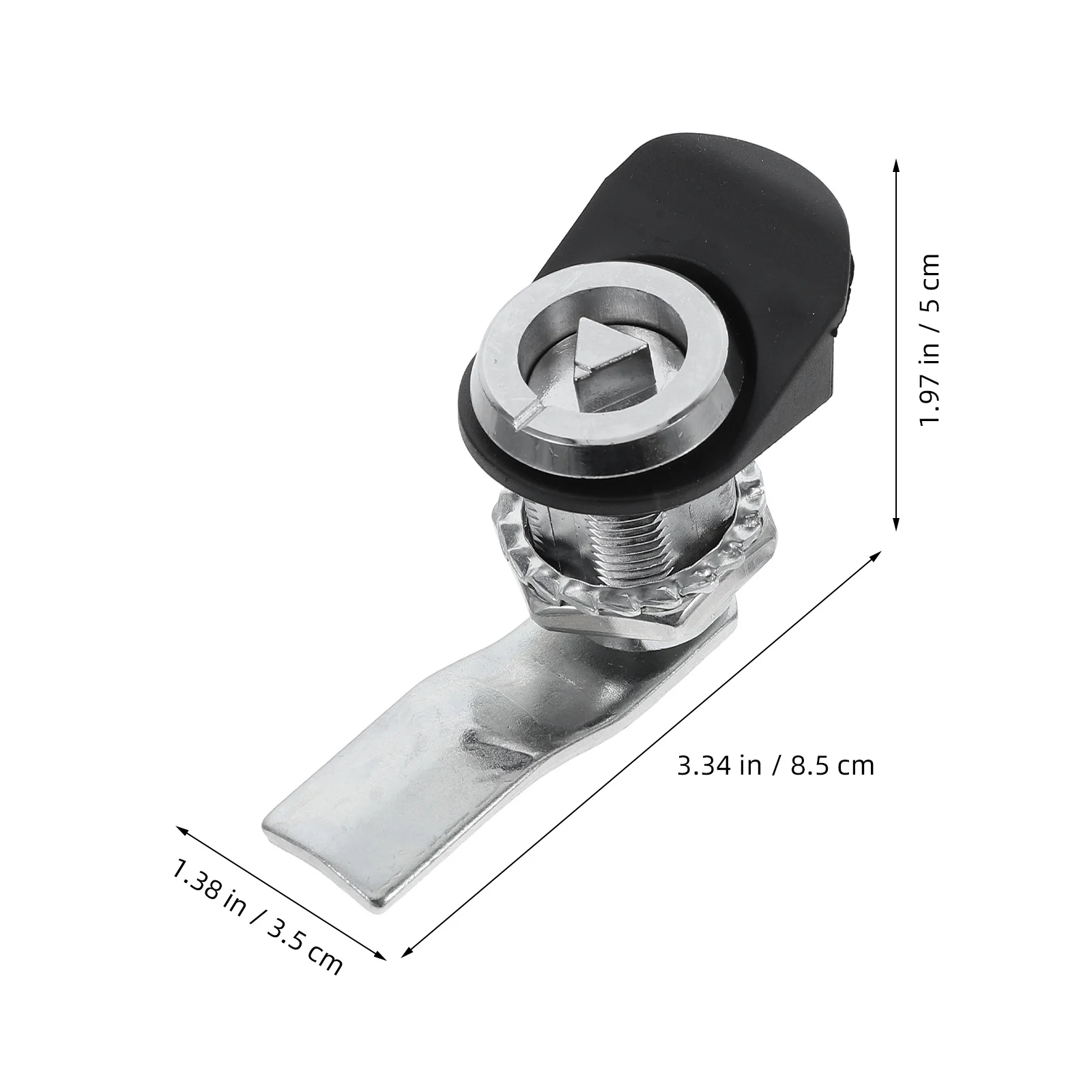 Cilindro para portas de armário, fechadura triangular de liga de zinco, substituição de fechadura tubular resistente para armários de metal elétricos