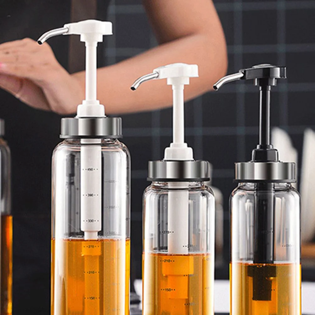 

Press Style Honey Bottle Glass Transparent Metal Sealing Design for Salt Pepper Sugar Bbq Grill Outdoor Picnic Salad Sauce