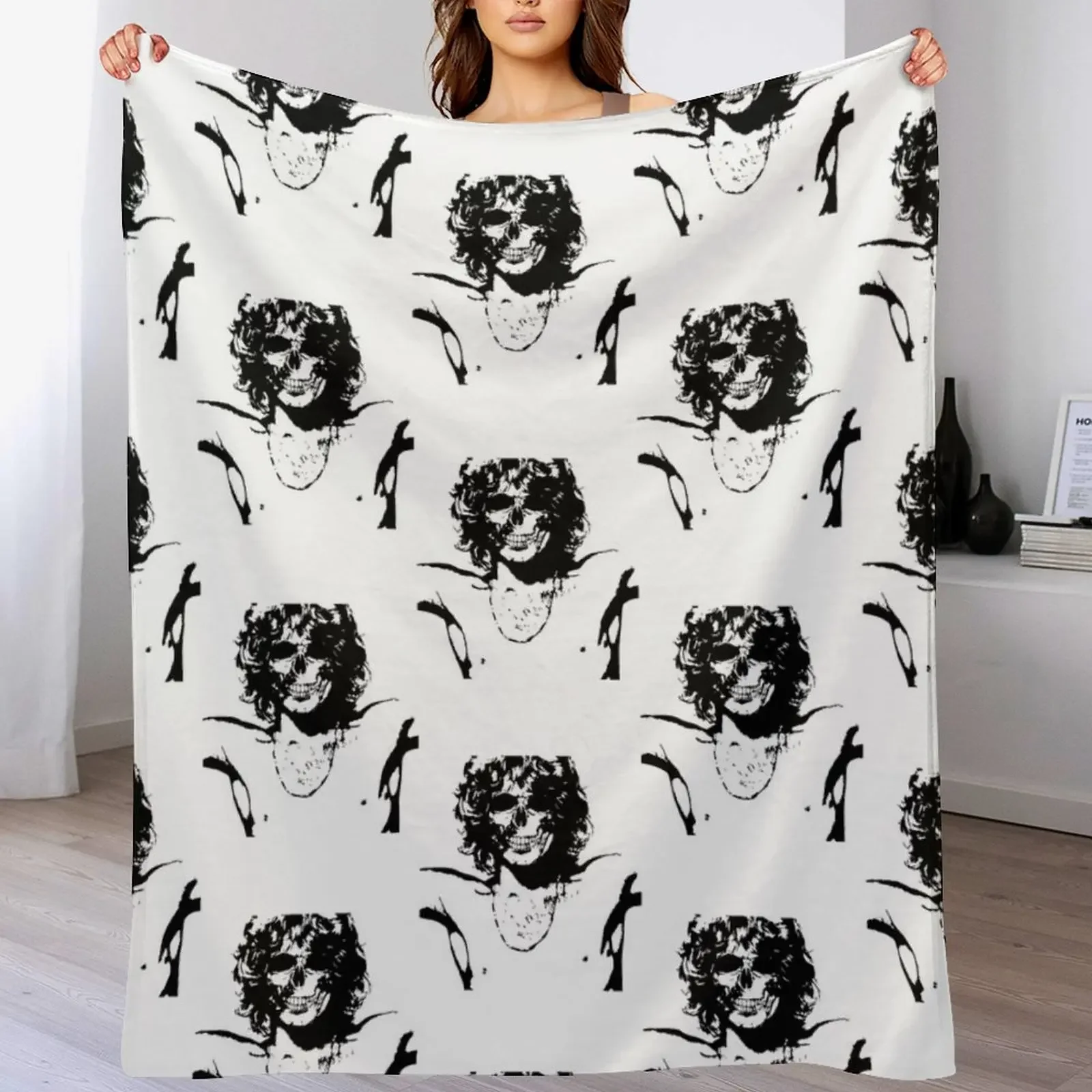 

Jim Morrison Graphic Throw Blanket Designers Soft decorative Fashion Sofas Blankets