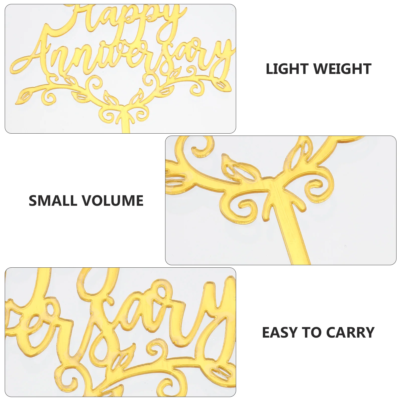 

25 Pcs Acrylic Cake Card Insert Dating Topper Birthday Decor Decorate Festival Celebration Valentine's Romantic Atmosphere