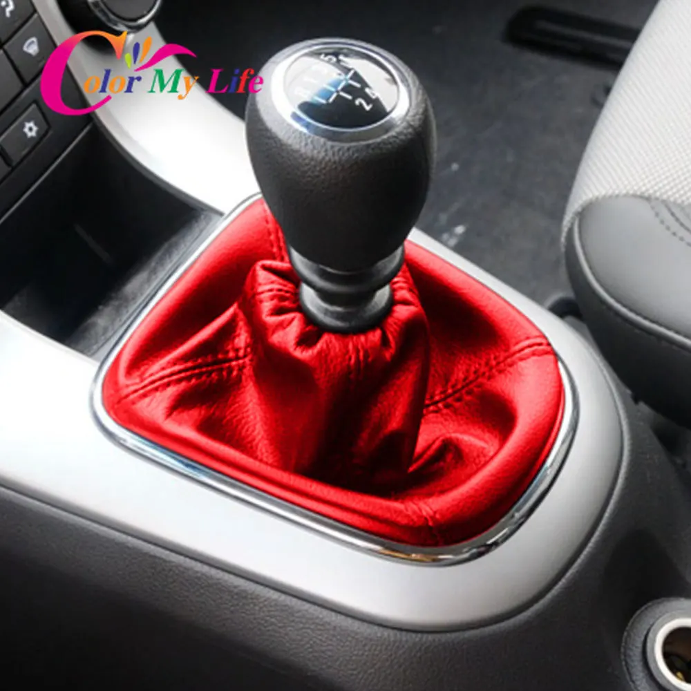 Car Gear Shift Knob Gaiter Boot Cover for Chevrolet Cruze 2008 2009 2010 2011 2012 2013 Leather Dust-proof Covers Accessories