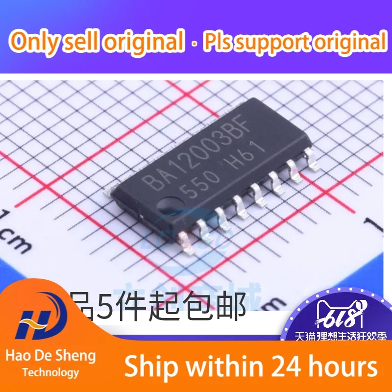 10PCS/LOT BA12003BF BA12003BF-E2  IC SOP-16 New Original In Stock