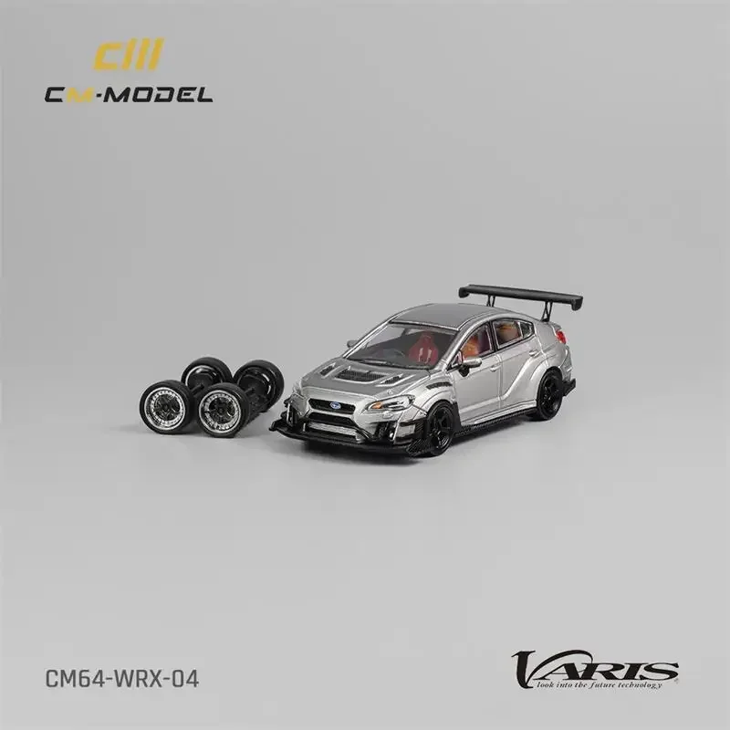 

CM МОДЕЛЬ 1:64 Varis Widebody 2.0 WRX Серебряная литая модель автомобиля