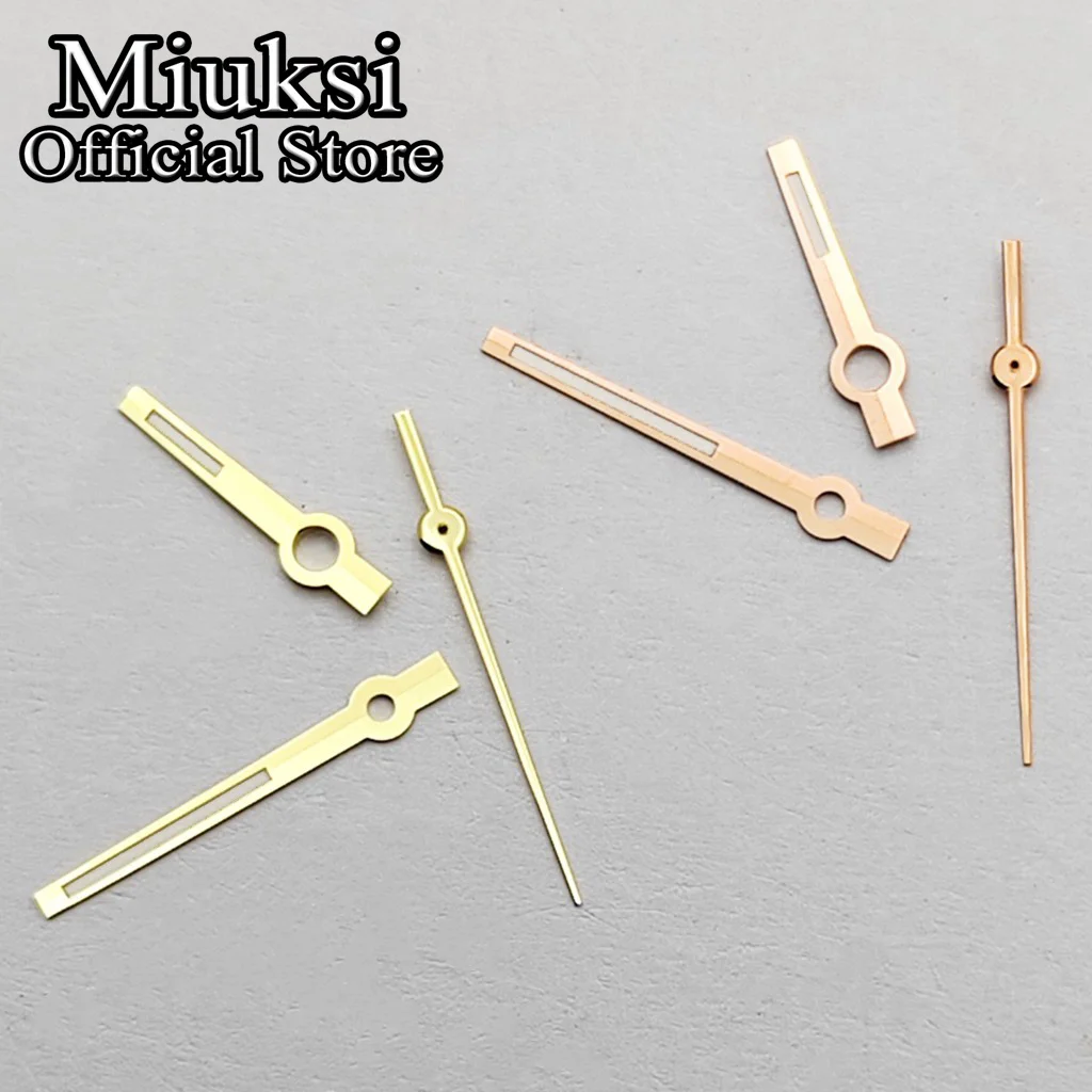Miuksi VH31 Uhrzeiger Silber/Gold/Roségold grün leuchtend passend für VH31 Uhrwerk Zubehörteil – Detail 3