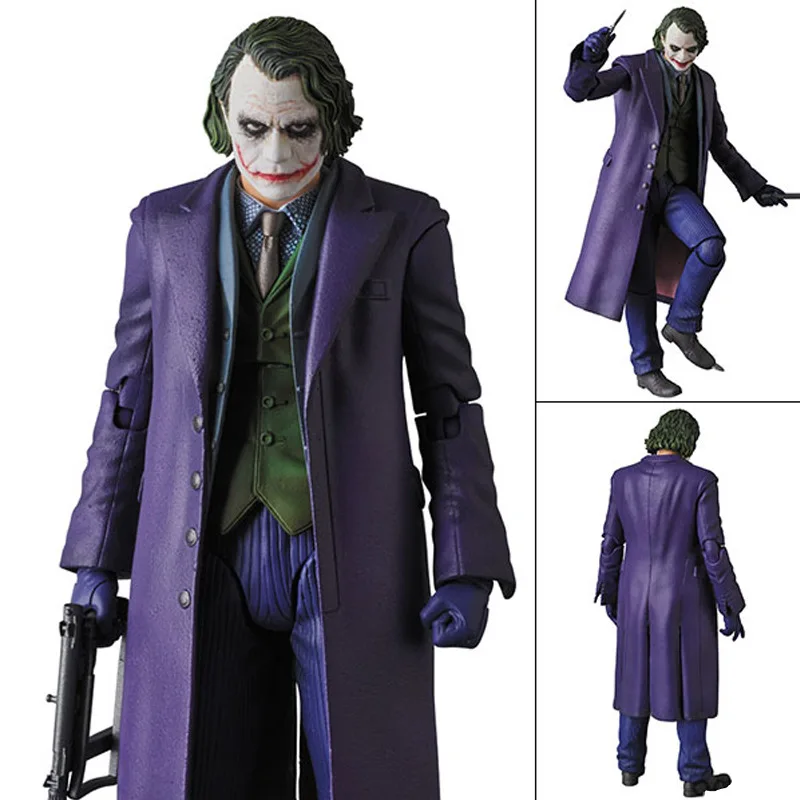 Film The Dark Knight Rises Joker Gemeinsame Mobilität Actionfiguren PVC Modell Statue Schreibtisch Dekor Spielzeug Puppe Sammlung Geschenke verpackt