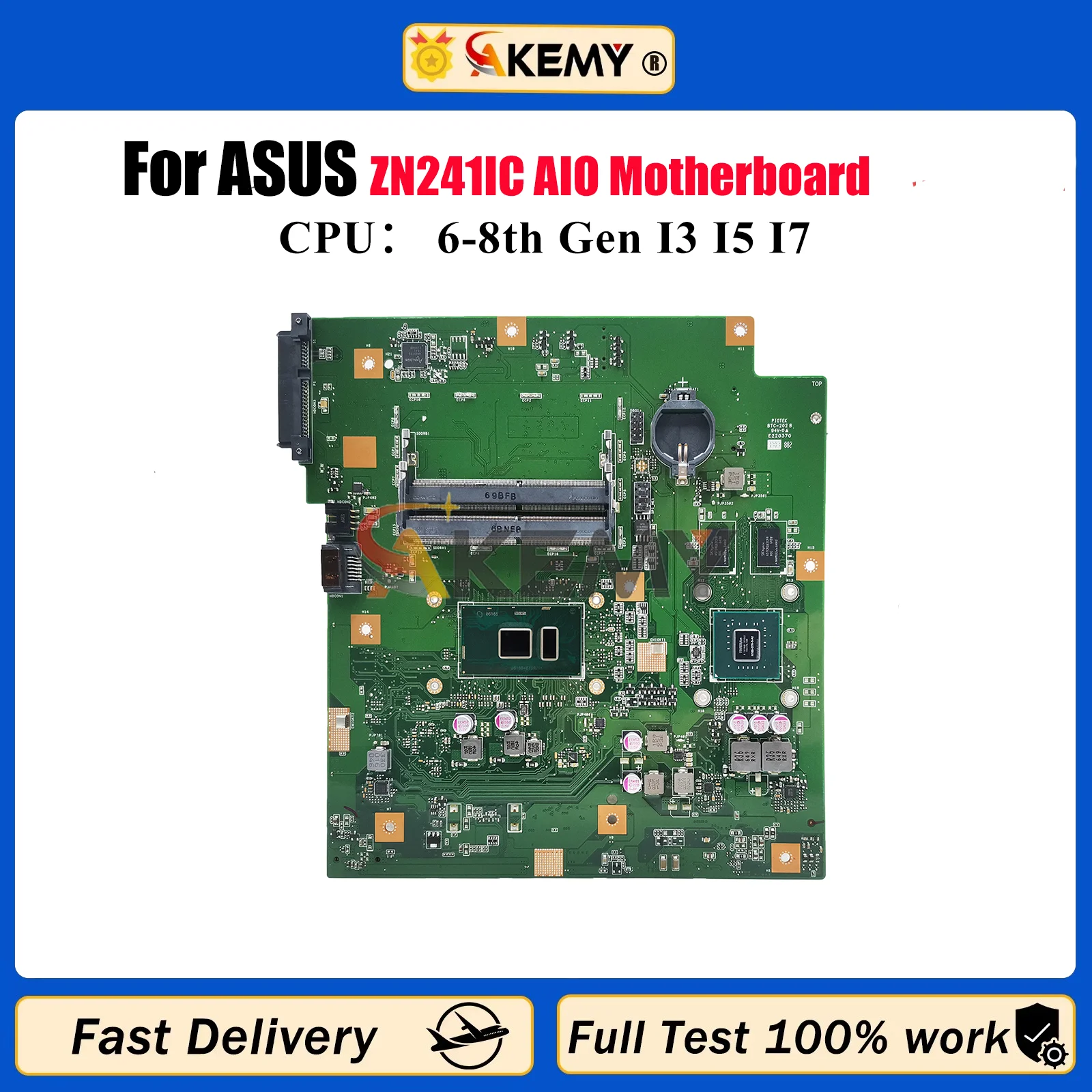 

ZN241IC Motherboard For ASUS Zen AIO ZN241I ZN241IC Mainboard With I3 I5 I7 CPU 100% tests OK fast shipping stk