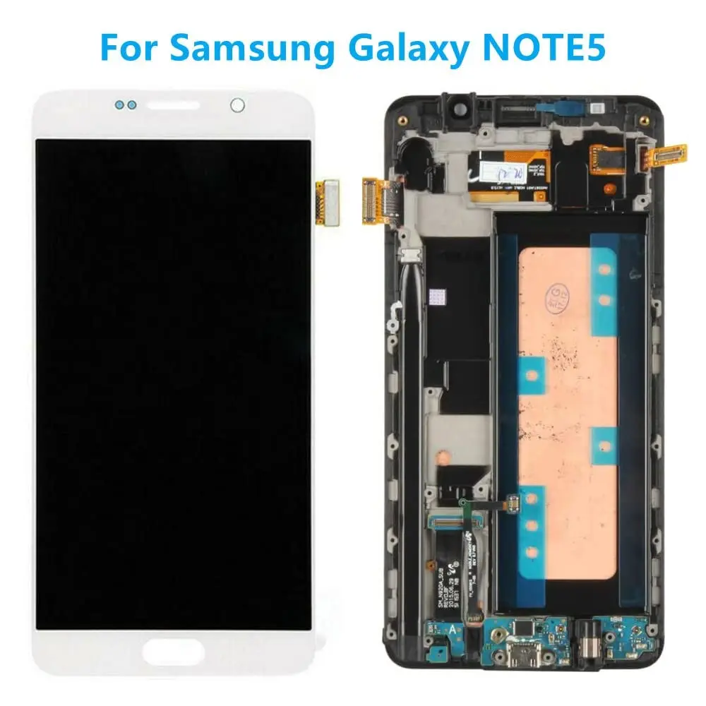 Su5.7\'\' AMOLED LCD For Samsung Galaxy Note 5 LCD Display Touch Screen Digitizer Assesmbly For Samsung Note5 N920A N9200 N92 Test